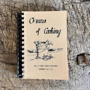 Vtg "Oceans Of Cooking" Cookbook 1983 Texas Gulf Coast Seafood Recipes